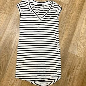 Athleta Mini Striped Cap Sleeve Dress - S
